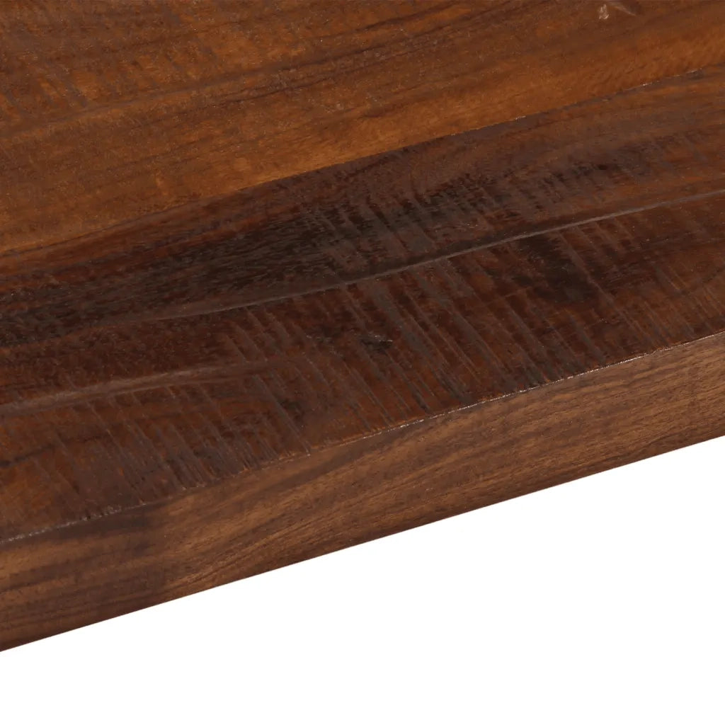 Piano Tavolo 80x70x2,5 cm Rettangolare in Massello di Recupero