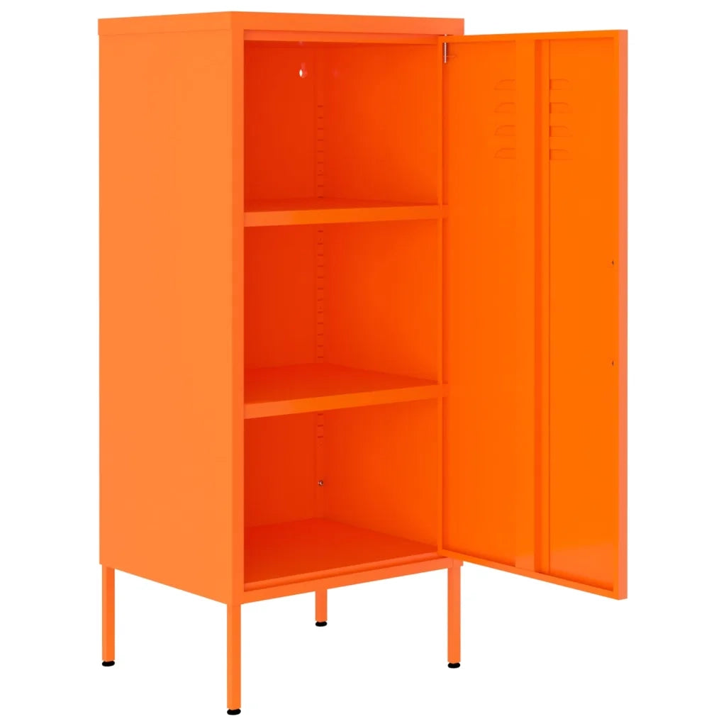 Armadietto Arancione 42,5x35x101,5 cm in Acciaio 336192