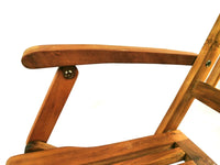 Set di 4 sedie da giardino, poltrona da giardino, sedia pieghevole in legno di acacia