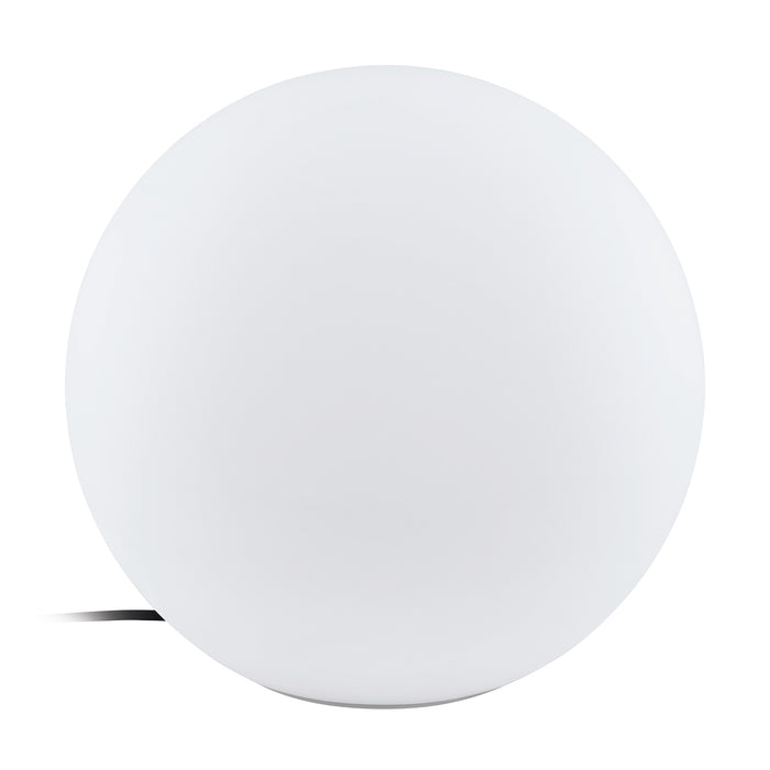 Sfera Esterno Contemporanea Monterolo Policarbonato Bianco 1 Luce E27 39Cm