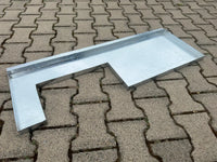 Vasca singola in zinco per conigliera 10276 sopra