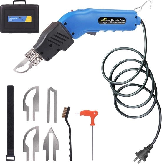 Piepschuimsnijder elettrico con lame Nichrome - schuimsnijder con sistema di raffreddamento (220-240V, 80W)