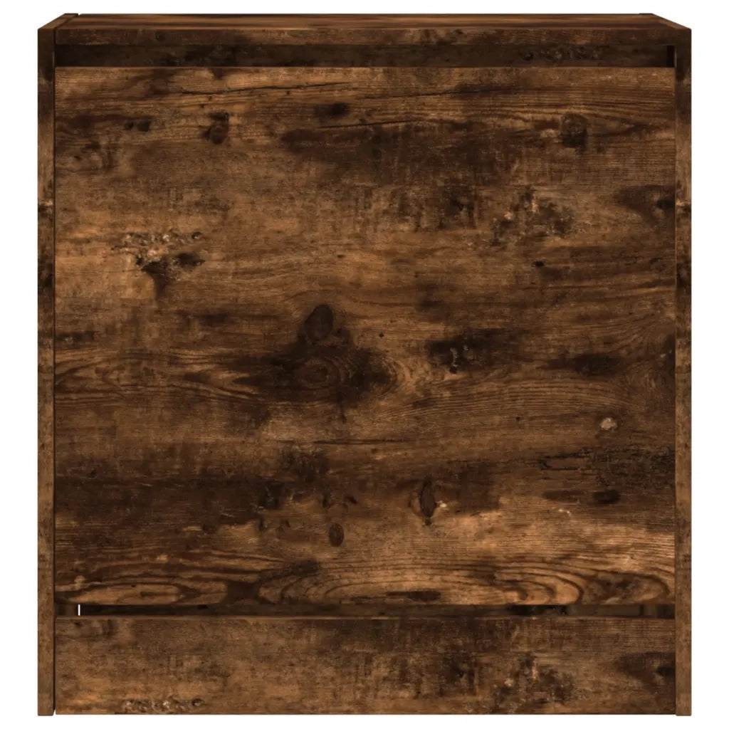 Scarpiera-Scaffale per scarpe Rovere Fumo 60x34x63,5 cm in Legno Multistrato