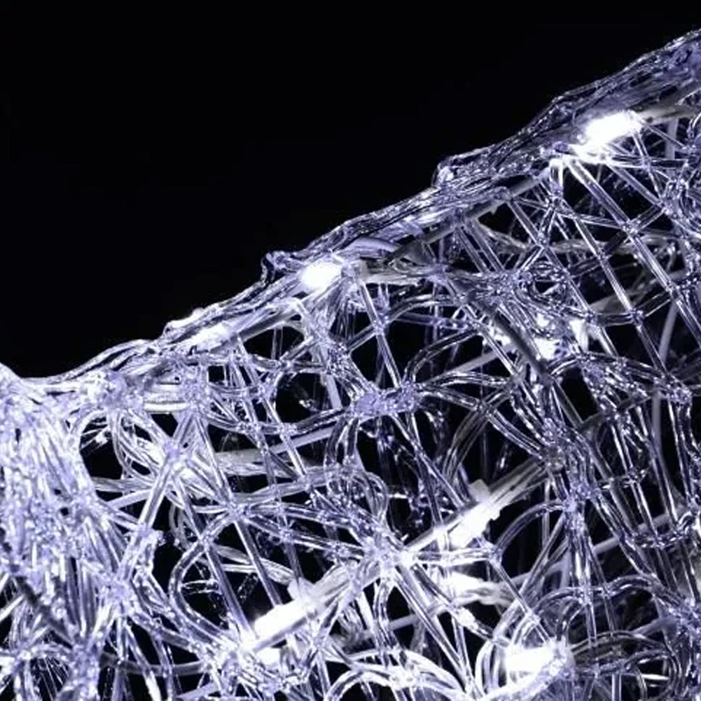 Renna Luminosa Natalizia Esterno 82 cm Decorazione Addobbo Natale Bianco Freddo