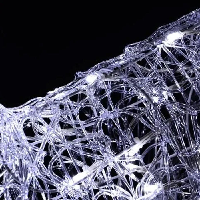 Renna Luminosa Natalizia Esterno 82 cm Decorazione Addobbo Natale Bianco Freddo