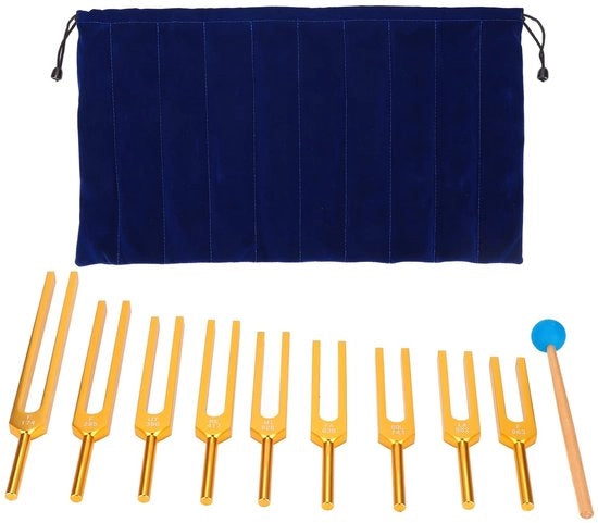 Set di forchette vibranti 174Hz/285Hz/396Hz - Forchette vibranti resonanti