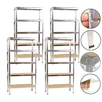 SET 4 ripiani resistenti 90 x 40 x 180 cm, base in MDF