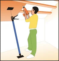 Set di supporto telescopico - 4 pieghe 115-290 cm