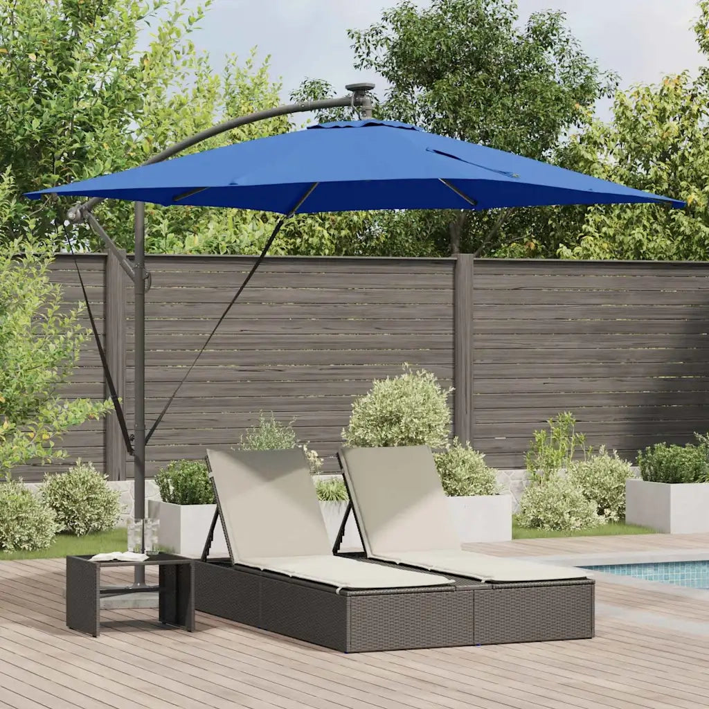 Ombrellone-Ombrello da giardino Azzurro 249 x 249 x 250 cm Poliestere e Alluminio