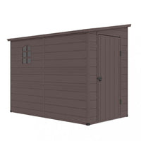 Casetta Box da Giardino Hause 143x247x194 h cm in Plastica Marrone