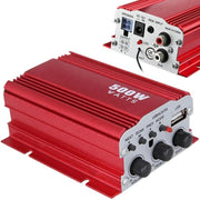 Trade Shop - Mini Amplificatore Stereo A 2 Canali Per Auto Moto Da 500w Usb Mp3 Kinter Ma-150 -
