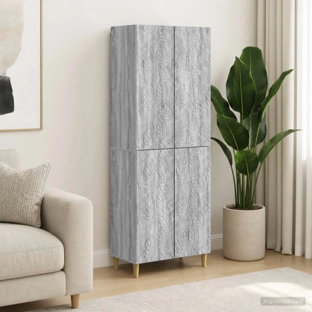 Set di armadi 2 pcs Sonoma grigio Legno ingegnerizzato 3416706