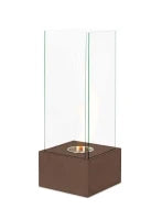 E-STYLO Biocamino da terra moderno, perfetto per aggiungere calore e atmosfera accogliente a qualsiasi ambiente, 25cm X 25cm H. 65cm