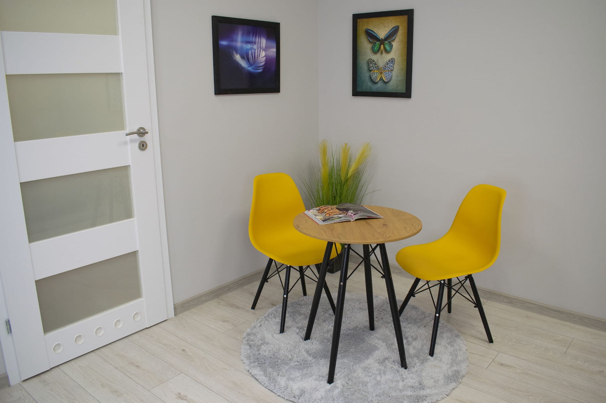 Tavolo rotondo VALORA KOVA 60 cm - Tavolo da pranzo moderno in rovere miele