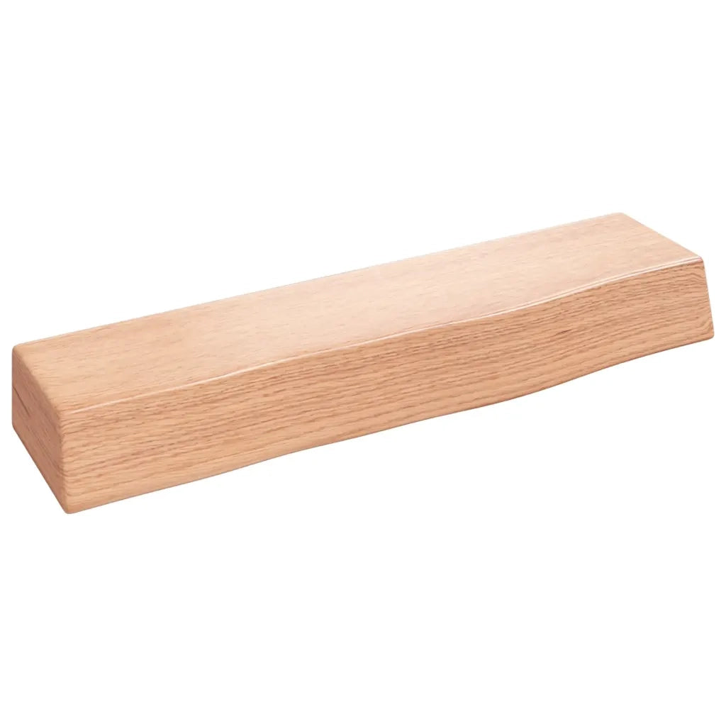 Ripiano Muro Marrone Chiaro 40x10x6 cm Massello Rovere Trattatocod mxl 107748