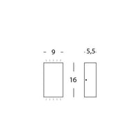 Applique Biemissione Contemporanea Trump Alluminio Bianco 6+6W Led 3000K