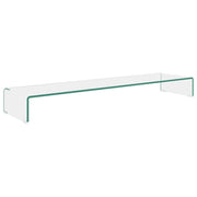 Mobile/Rialzo Porta TV | Armadietto TV | Mobile Porta TV in Vetro Trasparente 120x30x13 cm