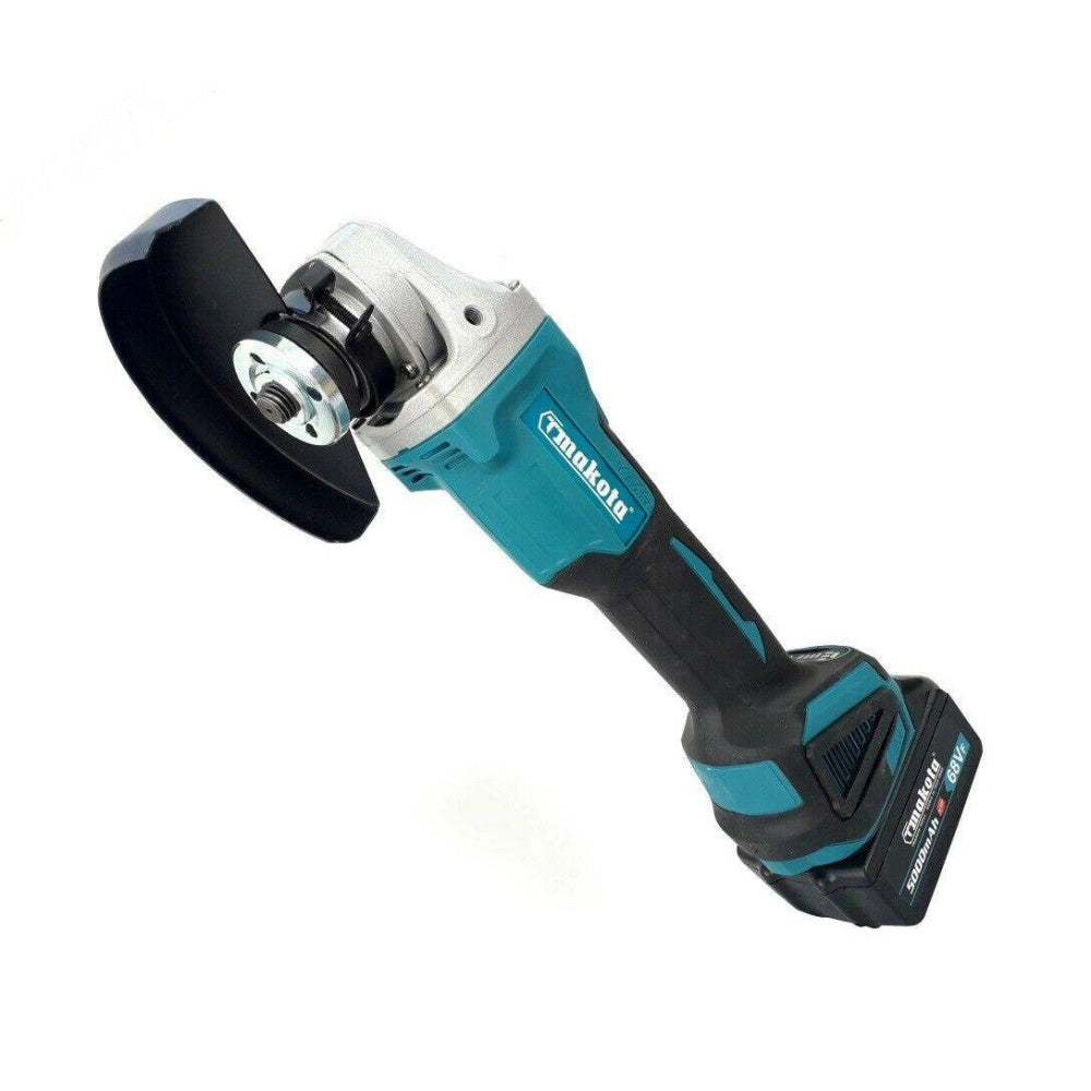 Trade Shop - Smerigliatrice Angolare Flex 100 - 125mm A Doppia Batteria 20v 5ah 8500rpm -