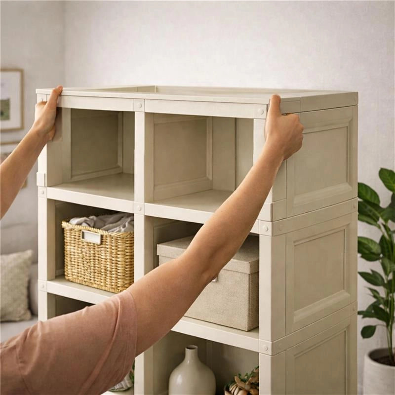 SCAFFALE 5 MODULI ANGORA 79X42,5X203 CM CON 2 PUNTALI – LIBRERIA VERTICALE ORGANIZZAZIONE CASA PER ZONA LIVING E STUDIO