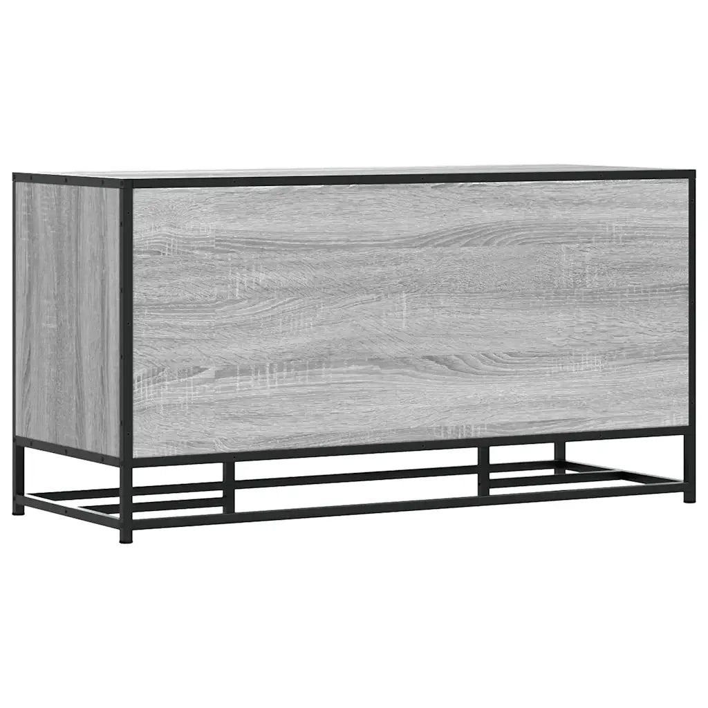 vidaXL Scarpiera Grigia Sonoma 100x40x53,5 cm in Truciolato e Metallo
