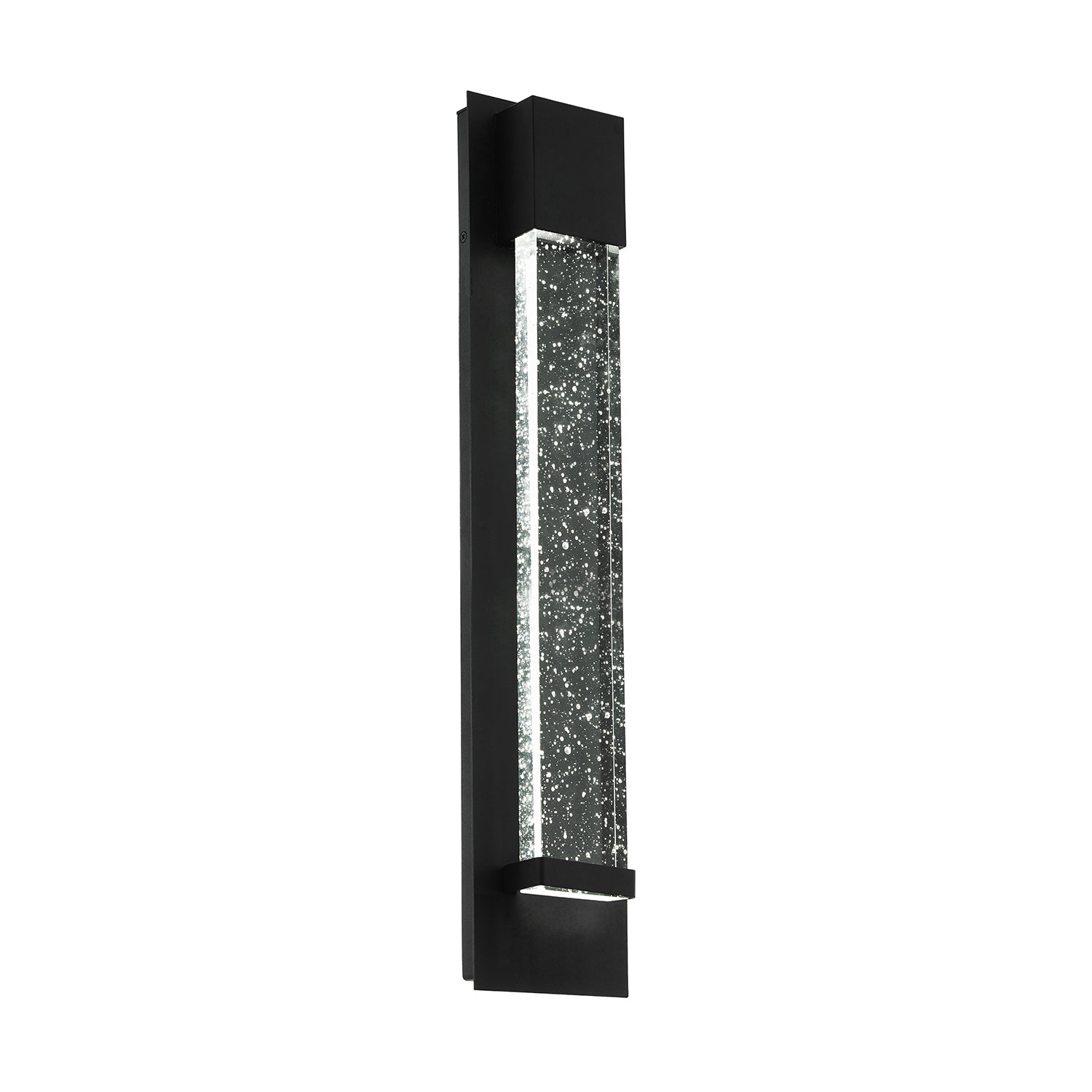 Applique Esterno Moderna Villagrazia Alluminio Nero Led H40Cm