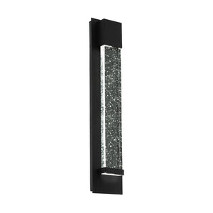 Applique Esterno Moderna Villagrazia Alluminio Nero Led H40Cm