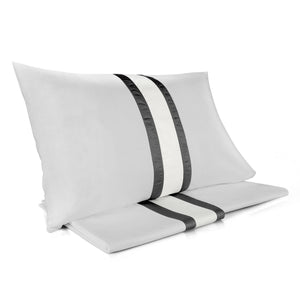 Copripiumino Matrimoniale con Lenzuola e Federe Mitera Polinesia Ostrica e Grisaglia