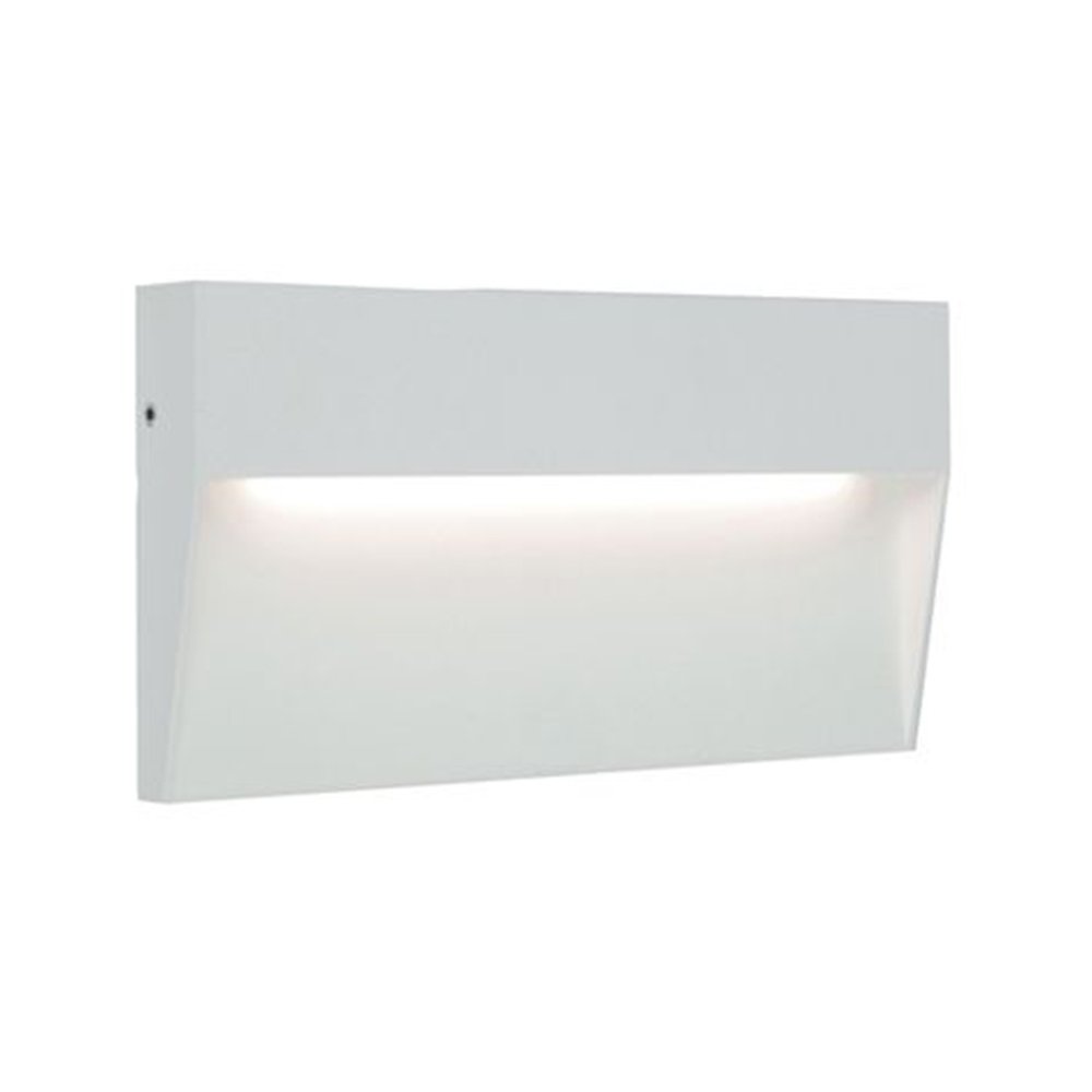 Segnapasso Rettangolare Moderno Geo Alluminio Bianco 6W Led 3000K