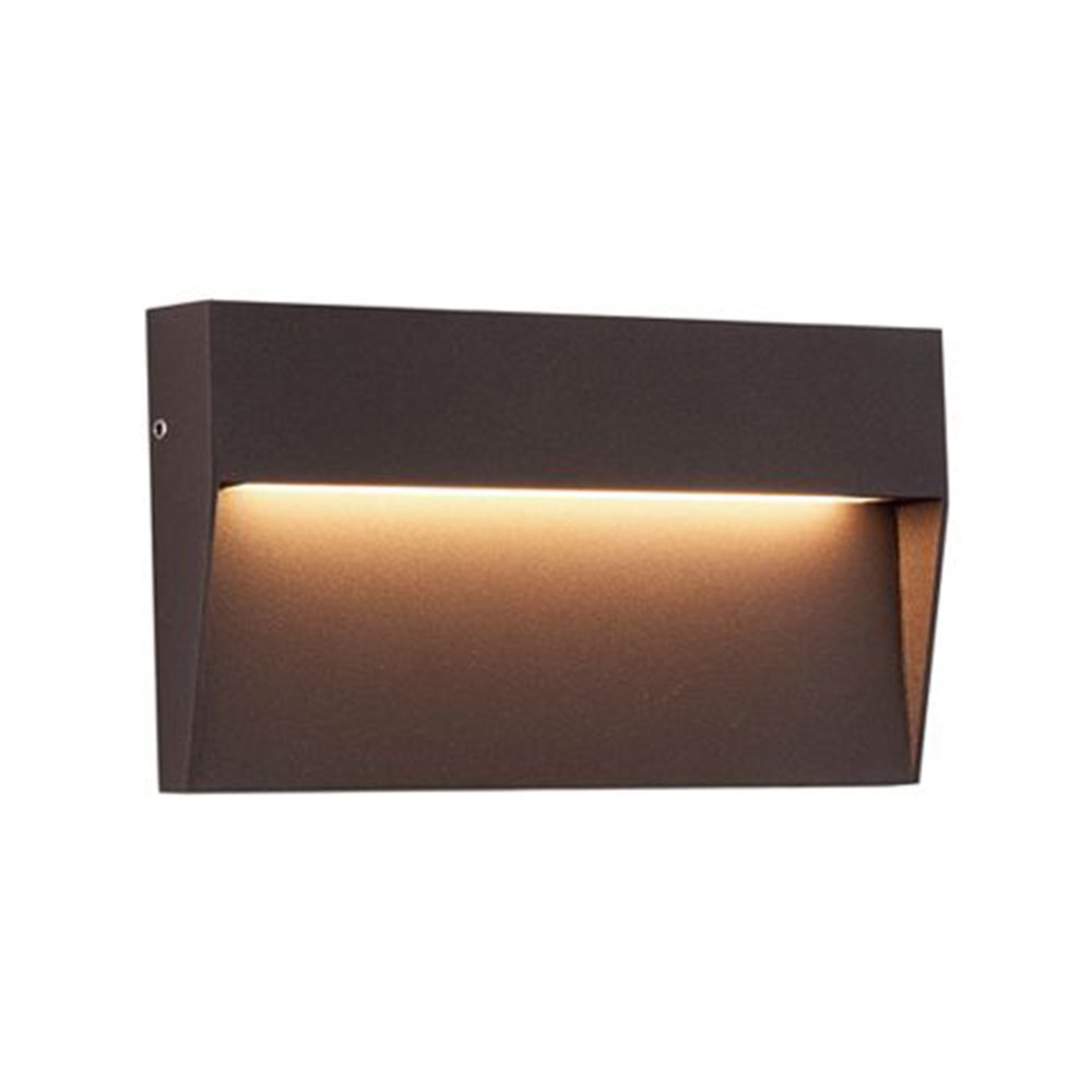 Segnapasso Rettangolare Moderno Geo Alluminio Caffè 6W Led 3000K