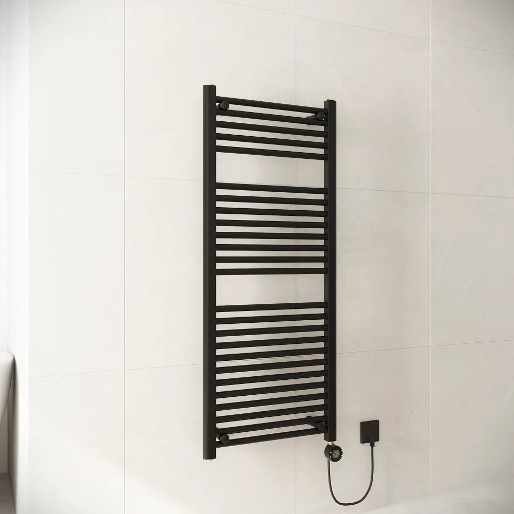 Termoarredo elettrico 1200x500 nero opaco interasse 450 | Polaris