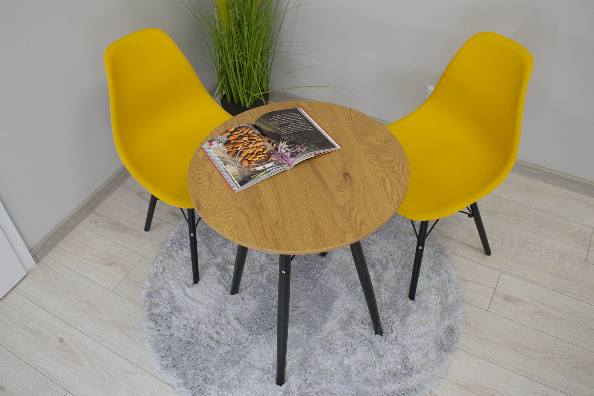 Tavolo rotondo VALORA KOVA 60 cm - Tavolo da pranzo moderno in rovere miele