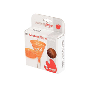 Imbu', imbuto pieghevole in silicone arancione