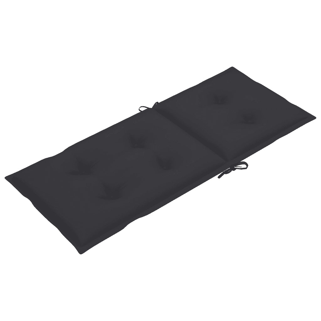 Sedie da Giardino Reclinabili 6 pz con Cuscini Massello Acacia 3065332