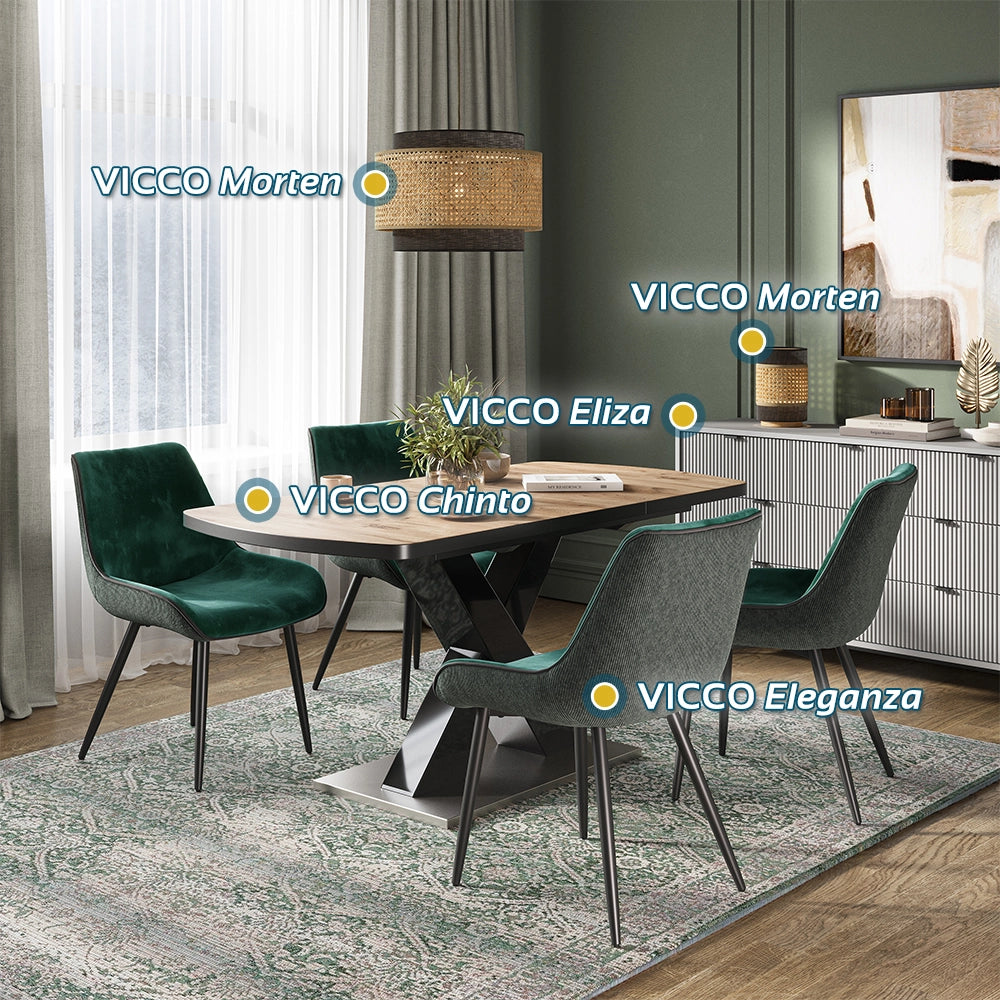 Vicco Cassettiera Bianco 42 x 120 cm con 5 cassetti
