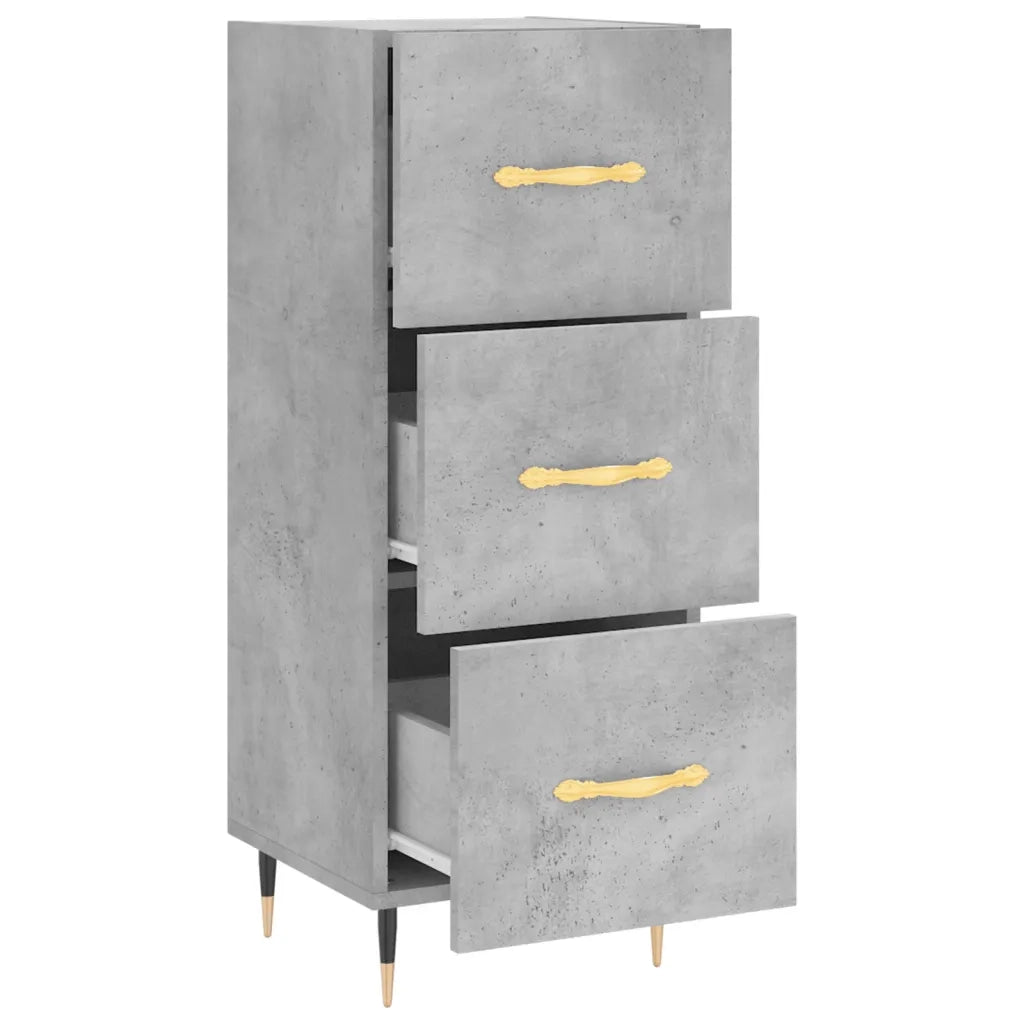 Credenza-Buffet-Armadio da cucina Grigio Cemento 34,5x34x90 cm in Legno Multistrato 222703