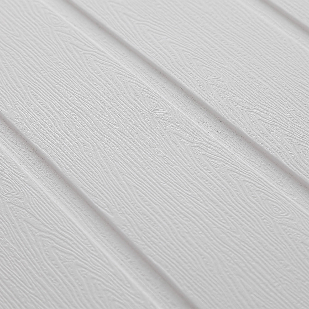 Scaffale bianco con 4 ripiani effetto legno 115cm in kit di montaggio Buzz