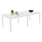 Arabesch, Tavolo da Esterno 10 Posti Made in Italy, 90x220x72h cm Bianco