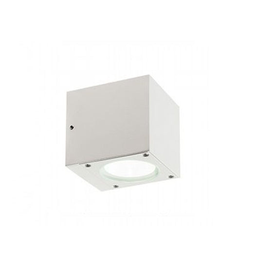 Applique Da Esterno Moderna Lula Alluminio E Vetro Bianco Led 6+6W 3000K