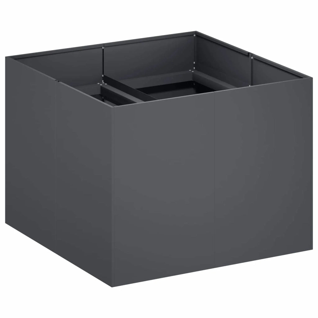 Vaso da giardino Antracite 80 x 80 x 60 cm 8005920