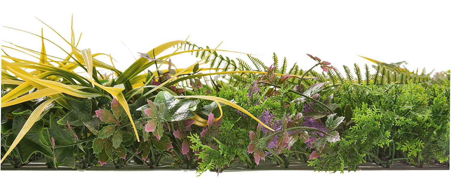 Set 4 Pezzi Arella Siepe Sintetica Forest Verdemax 50x100 cm in LDPE Resistente ai Raggi UV Verde