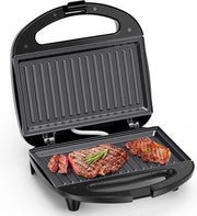Grill per Panini - Apparecchio per Tostare Sandwich - Frittelle di Panino - Paniniera elettrica - Tostapane per Sandwich