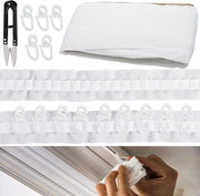 Gordijnband plooiband 30m x 2,5cm con hanger per tende e articoli di arredamento