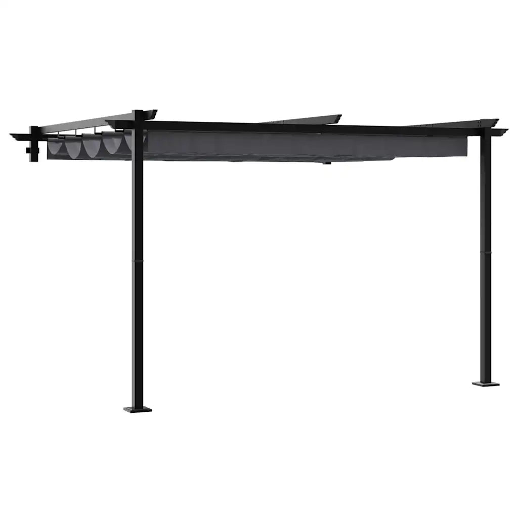 vidaXL Gazebo a Muro Antracite Acciaio