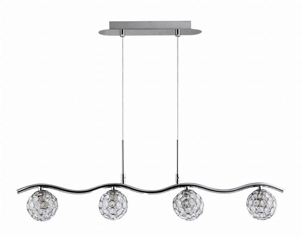 Lampadario cristallo Candellux Starlet 34-85750 cromo