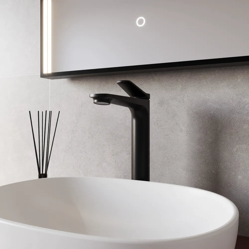 Miscelatore lavabo alto senza scarico nero opaco | Anne