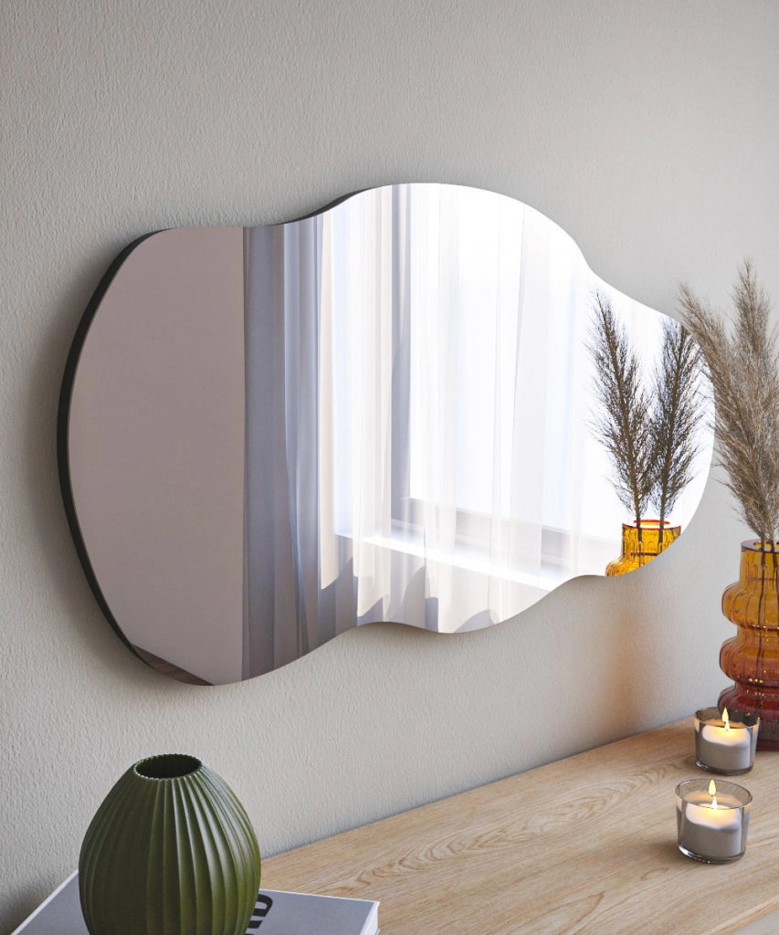 Specchio in legno "Baby" - 40 x 72 cm - Nero