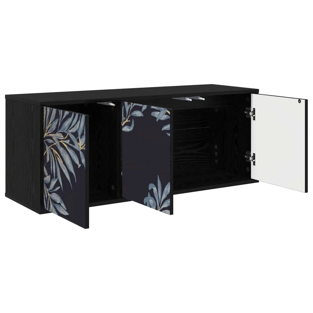 Mobile TV da Parete DOKKUM 102 x 33 x 40 cm Rovere Nero 8007166
