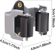 3-H Ospite per Spazzola - Supporto per attrezzi - Sistema di appoggio per spazzola Multi Manico Supporto - Sistema di appoggio per attrezzi da giardino per Armadio Cucina Giardino Garage Bagno Ufficio (25pz)