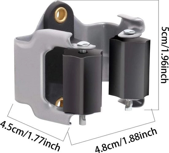 3-H Ospite per Spazzola - Supporto per attrezzi - Sistema di appoggio per spazzola Multi Manico Supporto - Sistema di appoggio per attrezzi da giardino per Armadio Cucina Giardino Garage Bagno Ufficio (25pz)