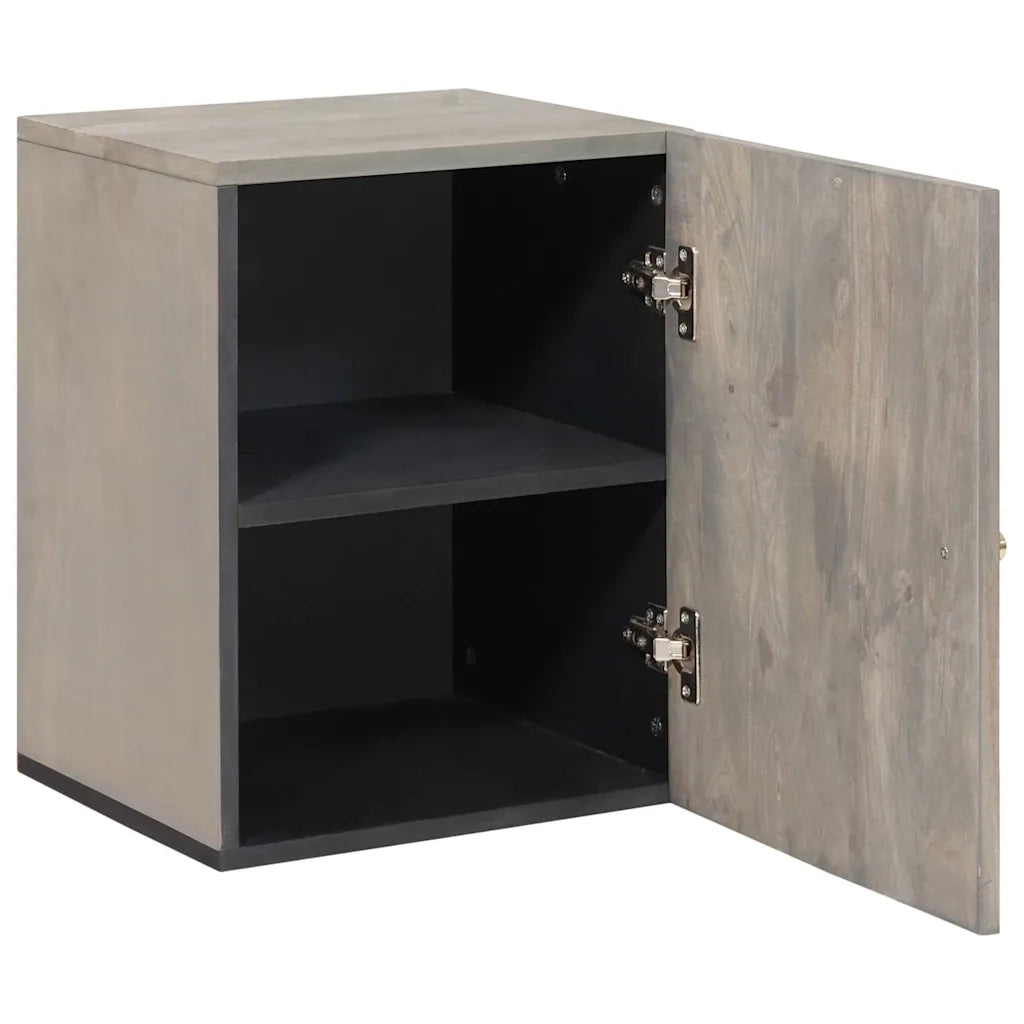 vidaXL Armadio da bagno a muro con porta Grigio 38 x 33 x 48 cm